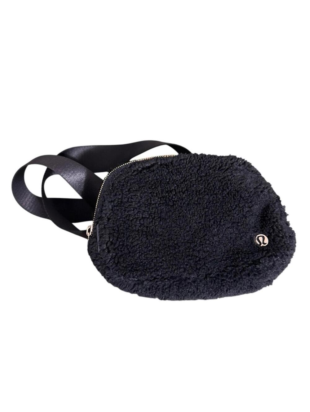 Lululemon Sherpa Fleece Black Belt Bag